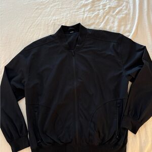Fabletics Men's Classic Black Bomber Jacket